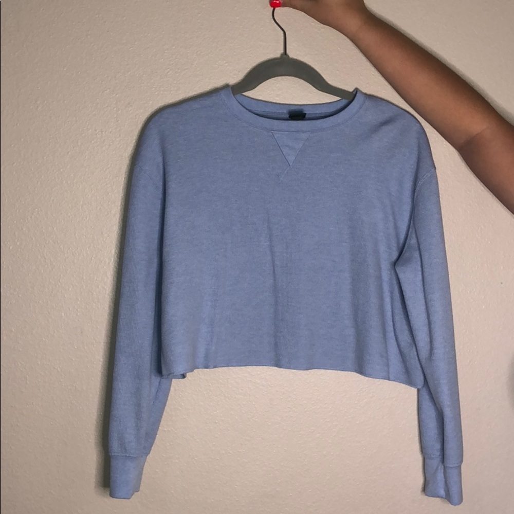 Long sleeve crop shirt